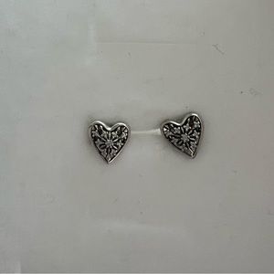 Pandora frozen heart stud earrings